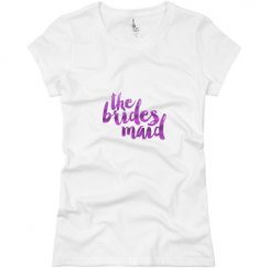 Ladies Slim Fit Basic Promo Jersey Tee