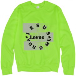 Unisex Neon Crewneck Sweatshirt