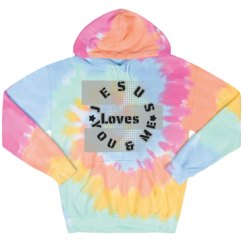 Unisex Tie-Dye Fleece Hoodie
