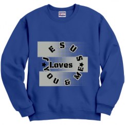 Unisex Film and Foil Crewneck Sweatshirt