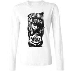 Ladies Relaxed Fit Basic Long Sleeve Tee