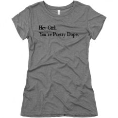 Ladies Slim Fit Super Soft Triblend Tee