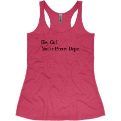 Ladies Slim Fit Super Soft Racerback Triblend Tank