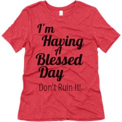 Ladies Relaxed Fit Super Soft Triblend Tee