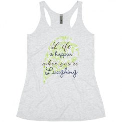 Ladies Slim Fit Super Soft Racerback Triblend Tank