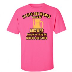 Unisex Ultra Cotton Safety Neon Crewneck Tee