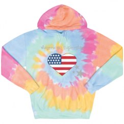 Unisex Tie-Dye Fleece Hoodie
