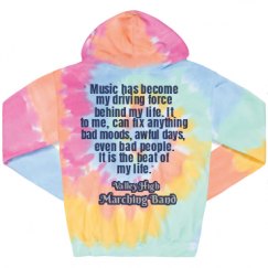 Unisex Tie-Dye Fleece Hoodie