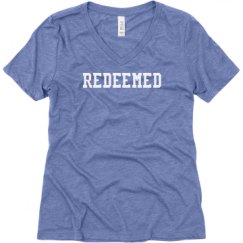 Ladies Relaxed Fit Super Soft Triblend V-Neck Tee