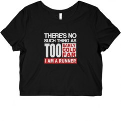 Ladies Slim Fit Crop Top Tee