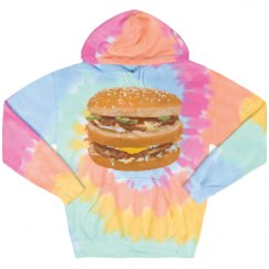 Unisex Tie-Dye Fleece Hoodie