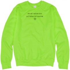 Unisex Neon Crewneck Sweatshirt