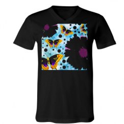 Unisex V-Neck Jersey Tee