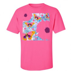 Unisex Ultra Cotton Safety Neon Crewneck Tee