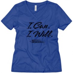 Ladies Relaxed Fit V-Neck Tee