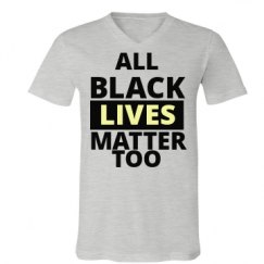 Unisex V-Neck Jersey Tee