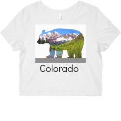 Ladies Slim Fit Crop Top Tee