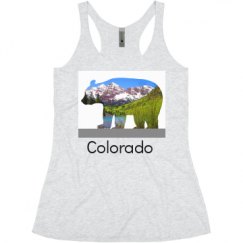 Ladies Slim Fit Super Soft Racerback Triblend Tank