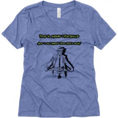 Ladies Relaxed Fit Super Soft Triblend V-Neck Tee