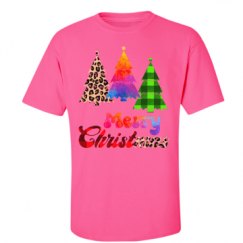 Unisex Ultra Cotton Safety Neon Crewneck Tee