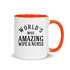 11oz Ceramic Mug with Color Inside