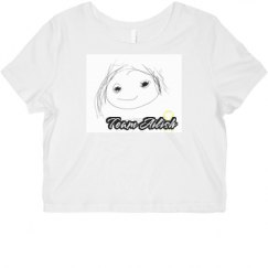 Ladies Slim Fit Crop Top Tee