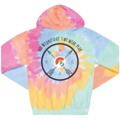 Unisex Tie-Dye Fleece Hoodie