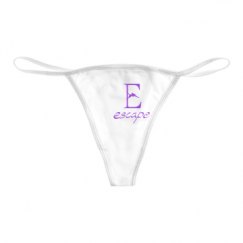 Basic White Thong Underwear