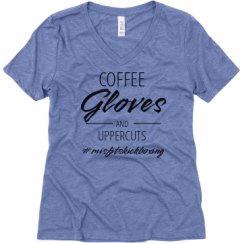Ladies Relaxed Fit Super Soft Triblend V-Neck Tee