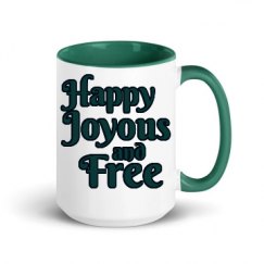 15oz Ceramic Mug with Color Inside