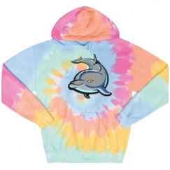 Unisex Tie-Dye Fleece Hoodie