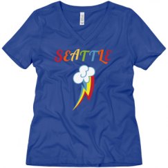 Ladies Relaxed Fit V-Neck Tee