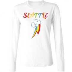 Ladies Relaxed Fit Basic Long Sleeve Tee