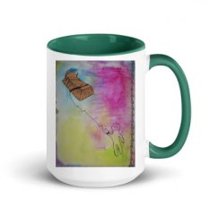 15oz Ceramic Mug with Color Inside