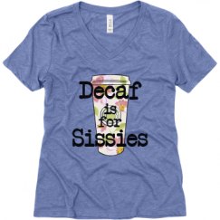 Ladies Relaxed Fit Super Soft Triblend V-Neck Tee