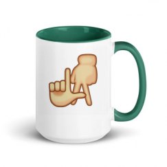 15oz Ceramic Mug with Color Inside