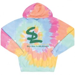 Unisex Tie-Dye Fleece Hoodie