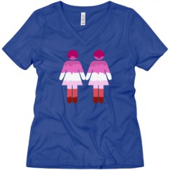 Ladies Relaxed Fit V-Neck Tee