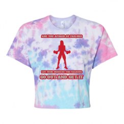 Women's Tie Dye Crop Top Tee