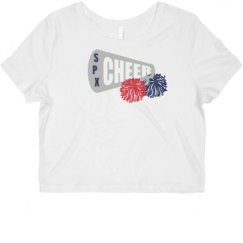 Ladies Slim Fit Crop Top Tee
