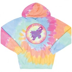 Unisex Tie-Dye Fleece Hoodie