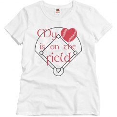 Heart on field