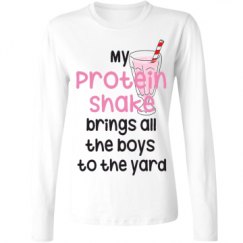 Ladies Relaxed Fit Basic Long Sleeve Tee