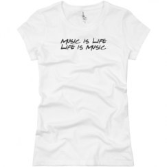 Ladies Slim Fit Basic Promo Jersey Tee