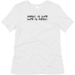 Ladies Relaxed Fit Super Soft Triblend Tee