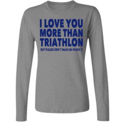 Ladies Relaxed Fit Basic Long Sleeve Tee