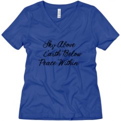 Ladies Relaxed Fit V-Neck Tee