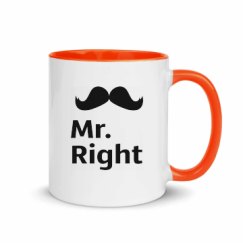 11oz Ceramic Mug with Color Inside