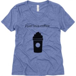 Ladies Relaxed Fit Super Soft Triblend V-Neck Tee