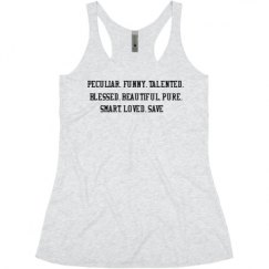 Ladies Slim Fit Super Soft Racerback Triblend Tank